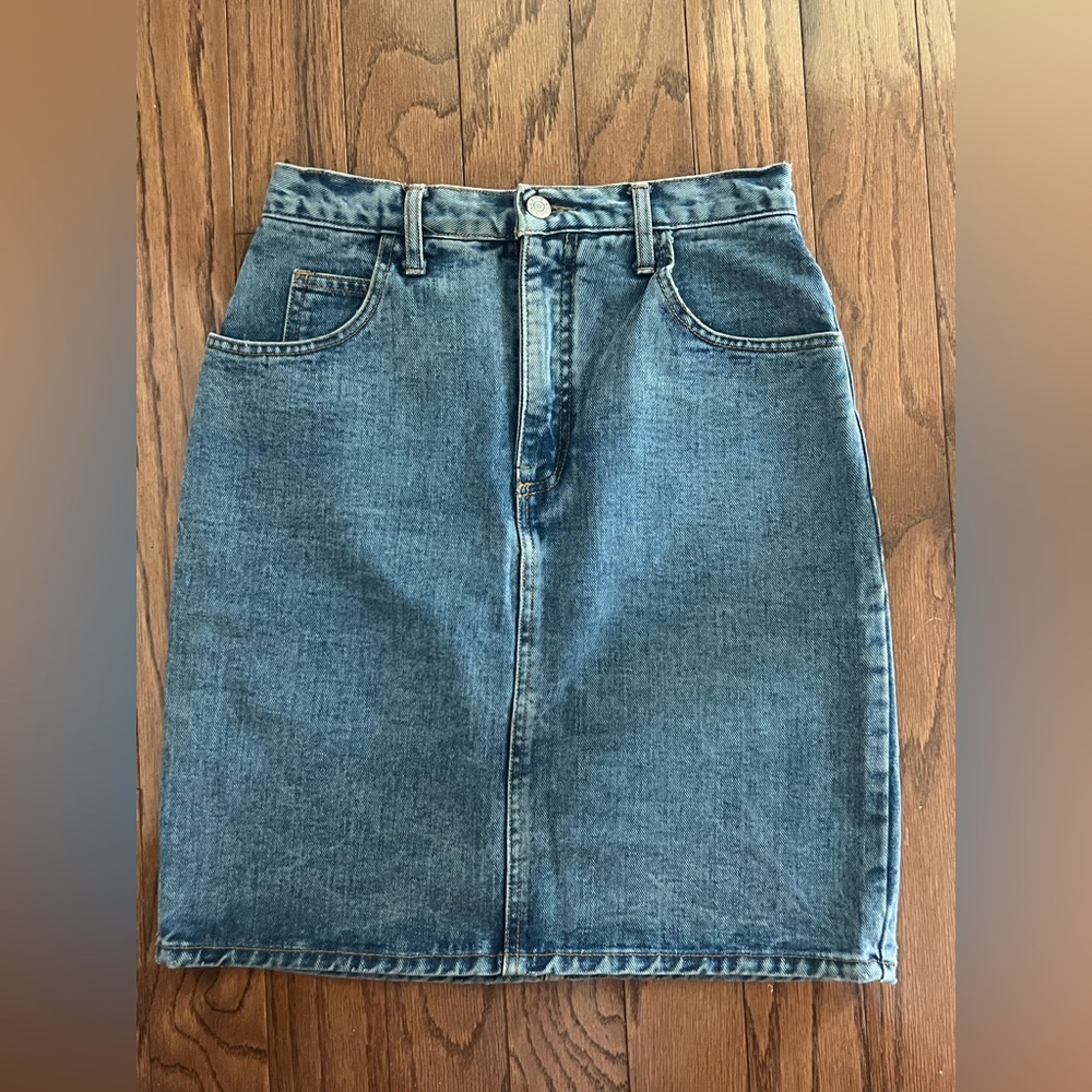 GUESS Jeans Classic Blue Denim Skirt VINTAGE